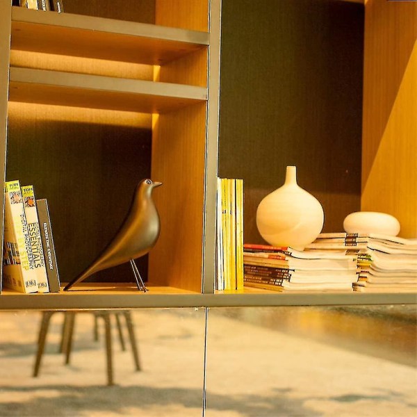 Eames House Bird, medeltida fågeldekoration kontorshemdekoration, Taiwan duvadekoration, konstduvapresent. Eames reproduktionsskulptur (svart)