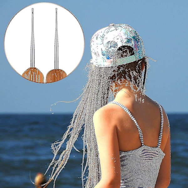 9 Delar Böjt Spärrhake Virknålsset Spärrhake Dreadlocks Verktyg