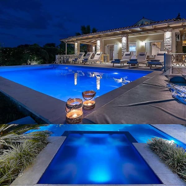 Pool Led Par56, 18w Pool Projektor Led Pool Lamper Ren Blå