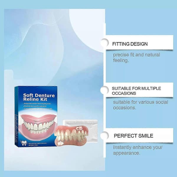 Fit Protese Silikon Refill Kit Myk Protese Refill For Menn Og Kvinner 5 sets