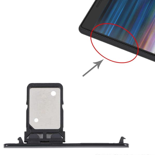 SIM-kortfack Kompatibel med Sony Xperia 10 Plus Black
