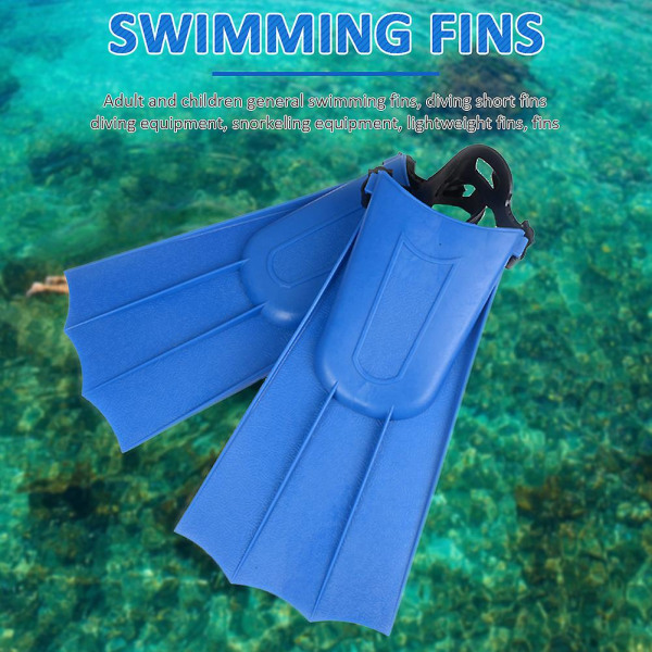 Flippers Fins Snorkling | Simfenor Kort Flipper | Simfenor Vuxna Blue