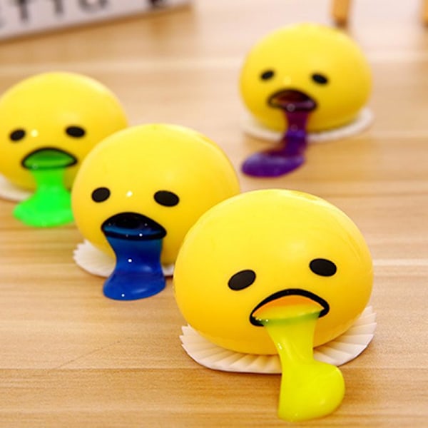 Gudetama Ägg Leksak Nyhet Stressavlastning Tryck Ägggula Kräk Ägg Fidget Sensorisk Leksak Present för Alla Åldrar 1st