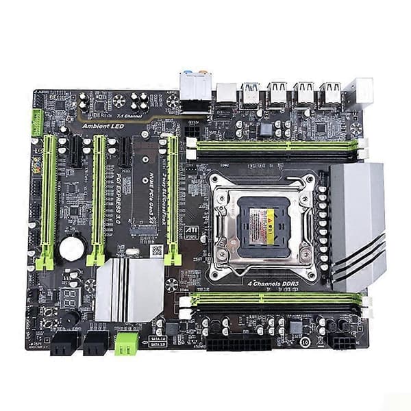 X79T LGA 2011 CPU Mainboard USB3.0 4 DDR3 Bundkort Desktop PC 80 ABS