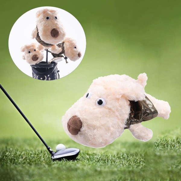 Golf Club Head Cover Trä Driver Protector 3st