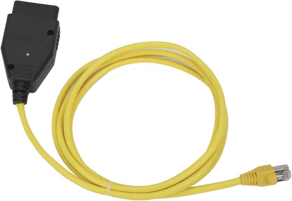 {YM}Ethernet to OBD Cable, OBD2 Cable Ethernet to OBD Cable ENET Interface Data Coding Diagnostic Tool Suitable Compatible with F/1/3/5/7 Series
