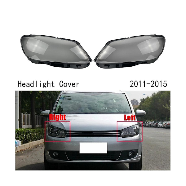 Höger Strålkastarglas Transparent Strålkastarlins Strålkastarhus För Touran 2011-2015
