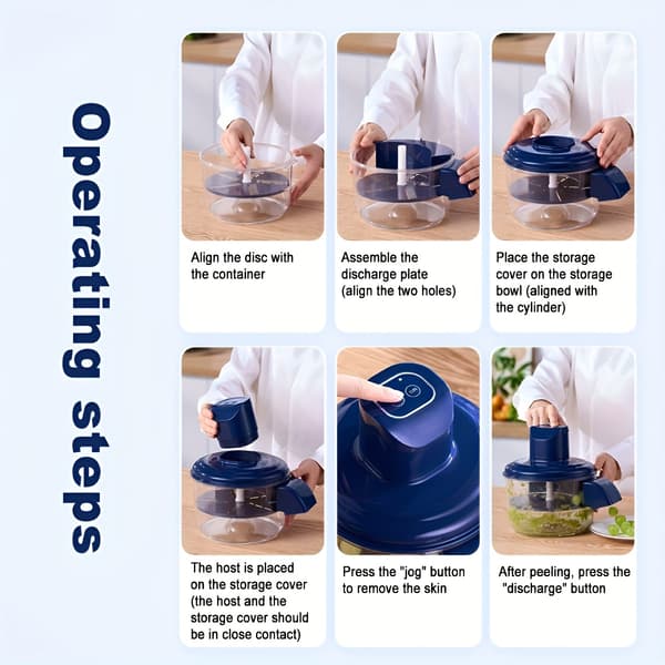 Elektrisk drueskreller, tomatskreller Dark Blue