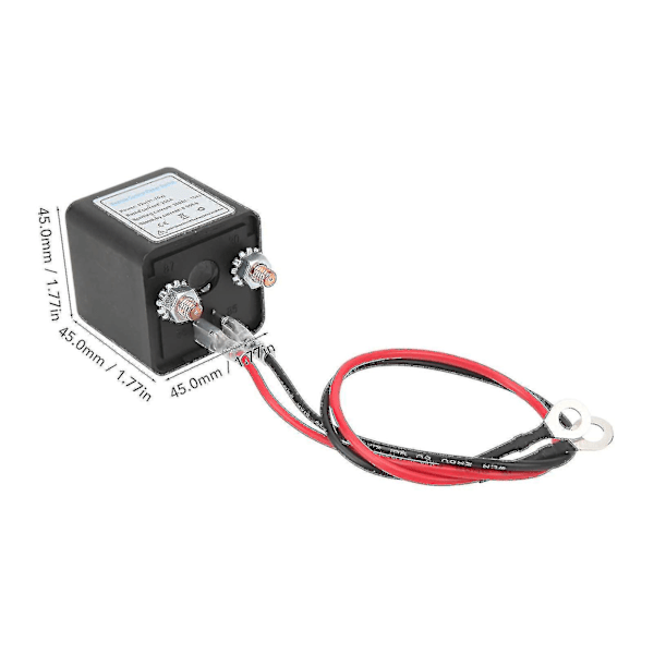 Fjernstyrt batterifrakoblingsbryter, DC 12V bilstrømbryter, tyverisikring, hovedstrømbryter med fjernkontroll kobberterminal for bil (12V200A)