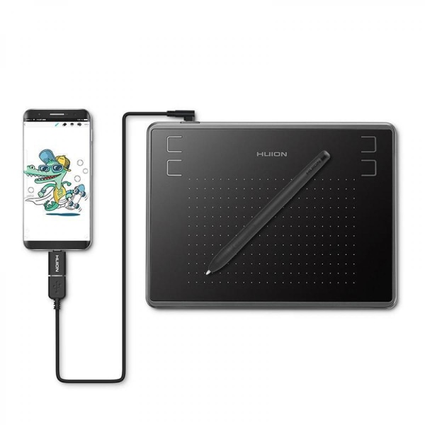 OSU Micro USB Digital Graphics Tablets med batterifri penna - 32846802182-bk
