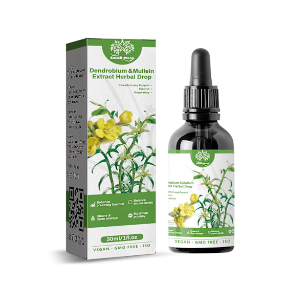 Clearbreath Dendrobium & Mullein Ekstrakt - Kraftfuld Lungestøtte & Rensning & Respiratorisk