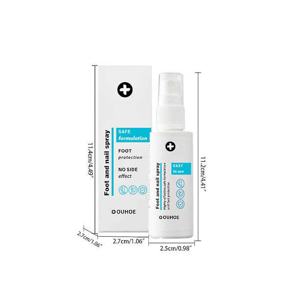1-3 stk. Fod- og neglespray, naturlig og effektiv fodpleje
