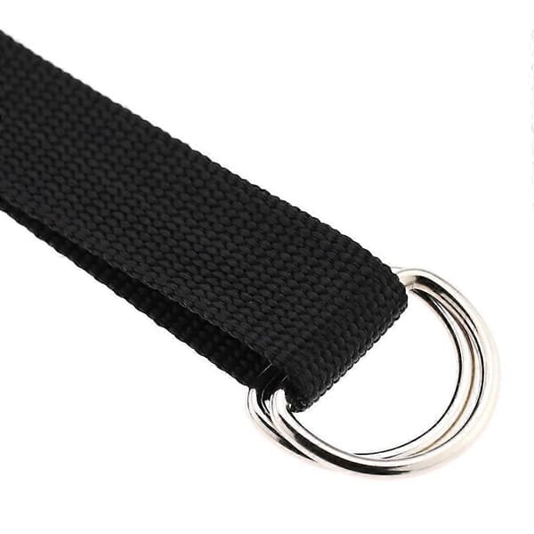 Elastisk unisex-belte med strømpeholdere og bukseklips Black
