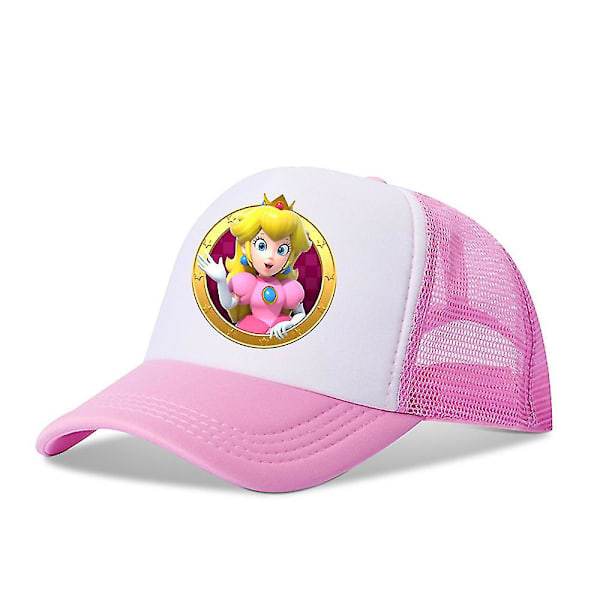 Super Mario Brothers Keps Barn Pojkar Flickor Resa Utomhus Justerbar Andningsbar Mesh Solhatt Present