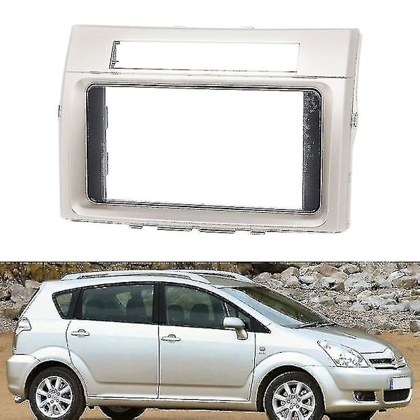 2din Bil Cd/dvd Radio Fascia Monterad För Corolla Verso 2004-2009 Stereo Instrumentbräda Omgiven Panel