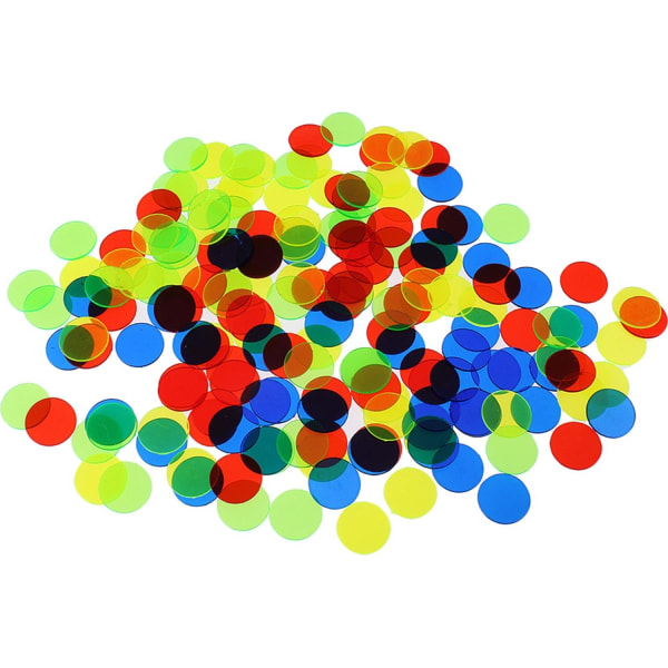 100X Plastic Cast Poker Chips Brädspel 25mm Roulette ToTokensLi