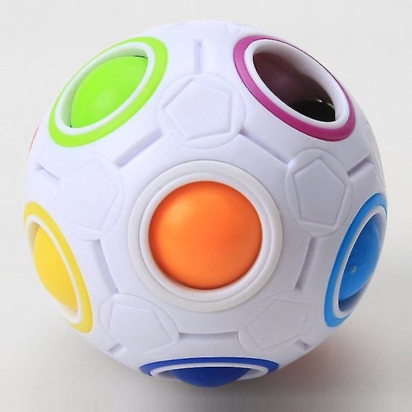 Creative Magic Rainbow Ball Cube Speed ​​Puzzle Ball Leksaker GREEN