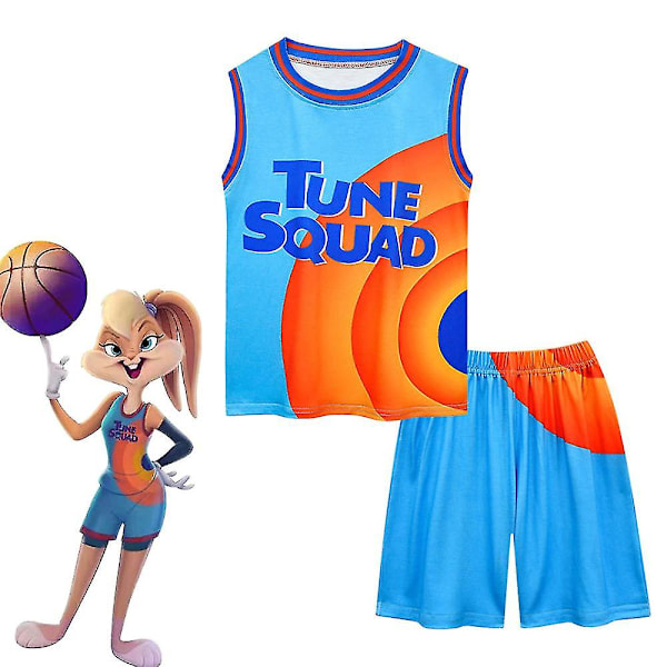 Space Jam Tank Top och Shorts Set för Pojkar, Tune Squad Träningskläder Outfit[HK] 9-10 Years