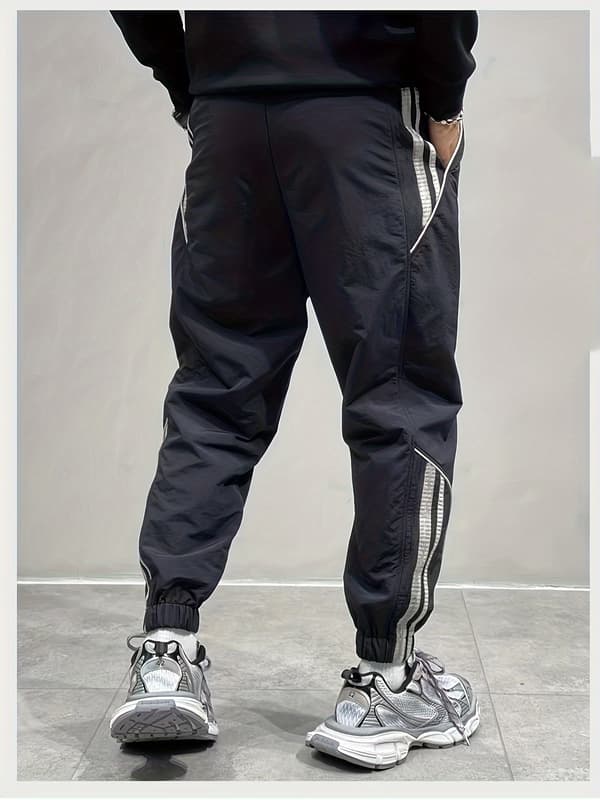 Herr Casual Byxor, Herr Joggingbyxor Black Asian XXL