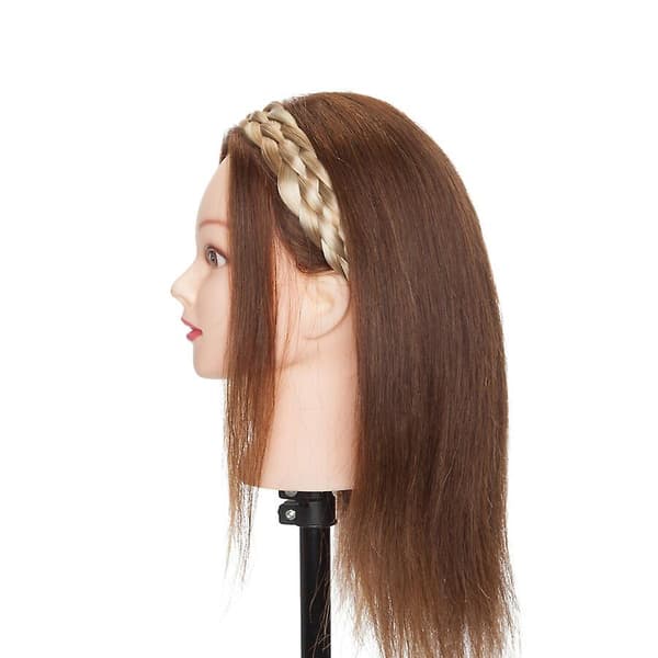 Tjockt Flätat Elastiskt Hårband Håraccessoar För Kvinna lightbrown&bleachblonde