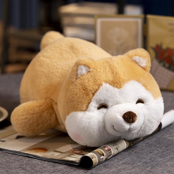 Huskies fylld leksak dekoration Shiba Inu fyllda kastkuddar present till jul Födelsedag nyår 50CM Weightend Shiba Inu