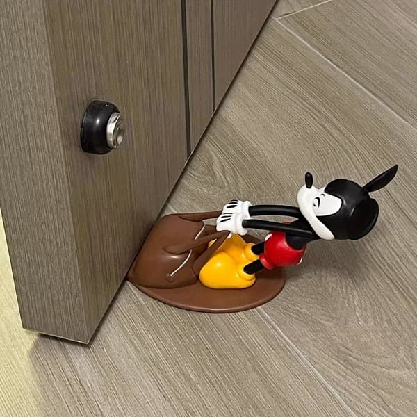 Officiel Mickey Mouse dørstopper, klassisk design med base Donald Duck