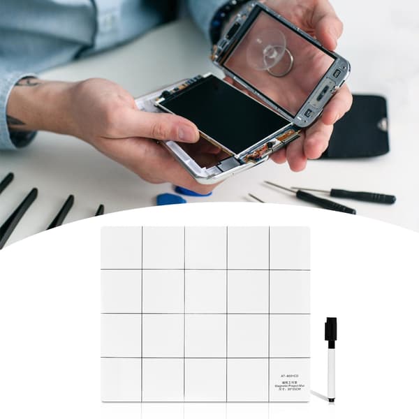 {YM}Magnetic Multi-Purpose Mat, Rubber Workstation Mat for Smartphone Repair