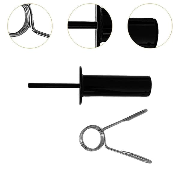 Viktstapelstift Viktlyftning Kraftig Träningsviktstapelförlängningsstift Black and Silver Style A