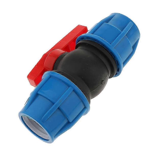 Slange Kuglehane Konnektor, 20 mm Plastik Lige Rør Adapter Fitting 40mm Plastic Core