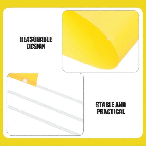 2 st Cykelsäkerhetsflaggor Cykelsäkerhet Triangulära Flaggor Vattentäta Säkerhetsflaggor Yellow 38.00X0.60X0.60CM