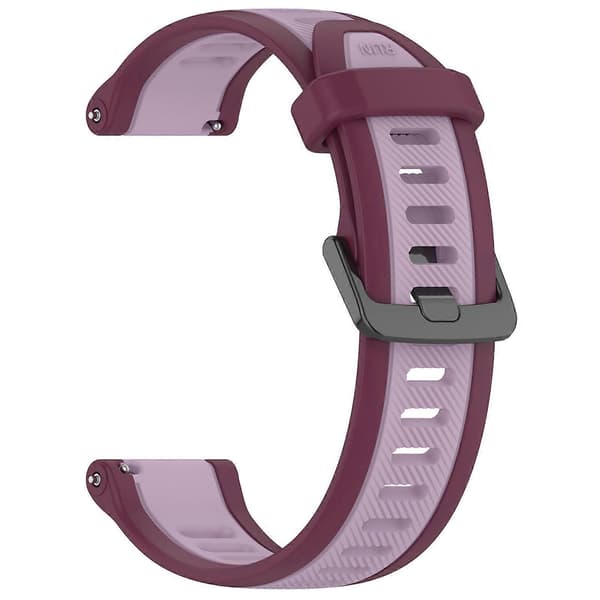 22 mm:n silikoninen ranneke Garmin Forerunner 255 -kelloon Purple