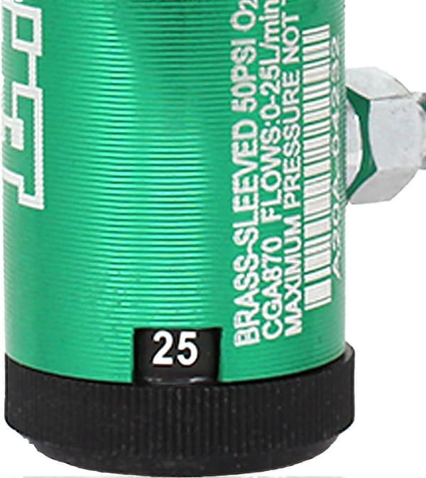 Førstehjælps iltregulator CGA-870 måler flowhastighed - 0-25 LPM