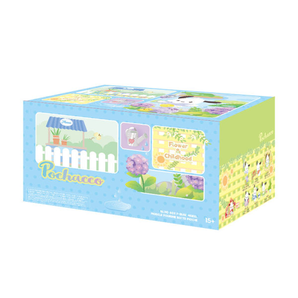 Pochacco blommor och tonåringar serie blind box prydnad söta barnleksaker prydnad barnfödelsedagspresent blind box set