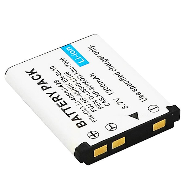 Genopladeligt lithiumbatteri 1200mah Li-40b Li 40b Li-42b Li 42b batteri til Np-45 Np 45 Np 45a 45b 45s En-el10