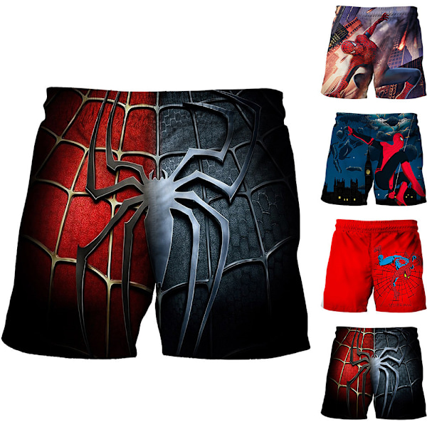 Barn Pojkar Marvel Spiderman Baddräkter Strand Badkläder Surf Present D D 120cm