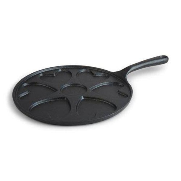 Hjerter støbejernspande 24 cm