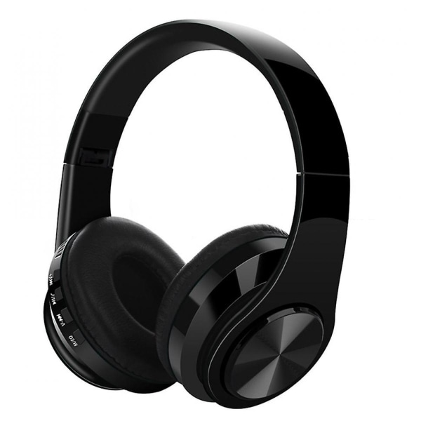Bluetooth trådlösa hörlurar med vikbar mikrofon (svart)