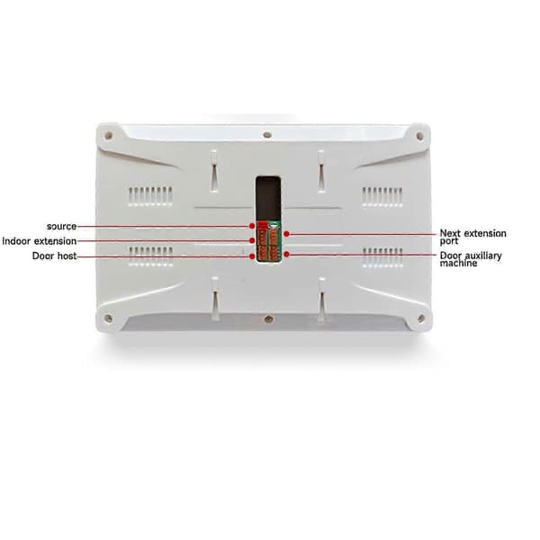 7\" Kablet Video Dørtelefon Intercom Adgangssystem Til S Fl Ft 7in Screen with Power Supply