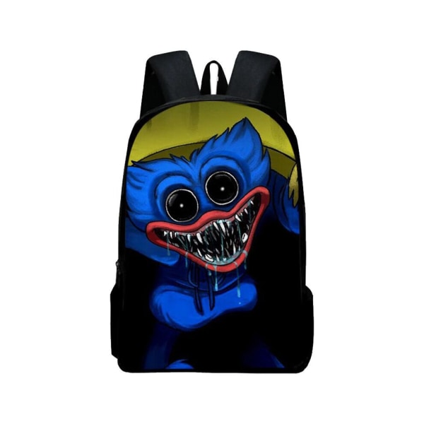 Poppy Playtime Huggy Wuggy Kissy Missy Ryggsäck Pennfodral för Skolstart Blue Backpack