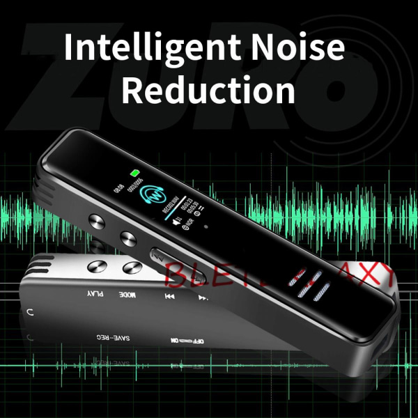PCS Digital Röstaktivering Ljudinspelare Ljudinspelare långdistansljudinspelning MP3-spelare Brusreducering WAV-inspelning med IPS-skärm