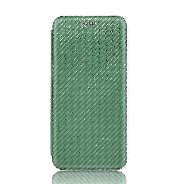 Kolfiberläderfodral för Oneplus 5t Green