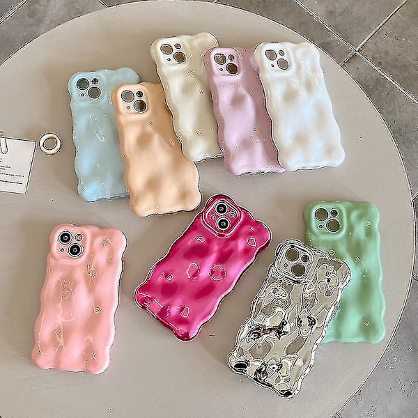 Fr Macaron Ren Farve iPhone Skal