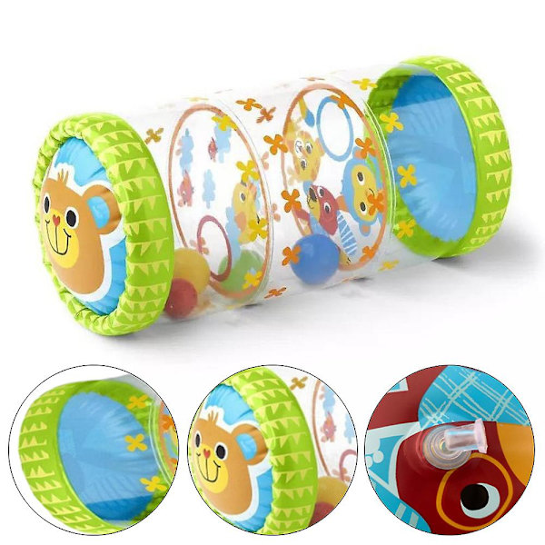 Uppblåsbar Baby Nybörjar Kryprulle Leksaker Med Boll Och Bjällra Klättra Krypa Längs Spel PVC Gåva För Utomhusaktiviteter
