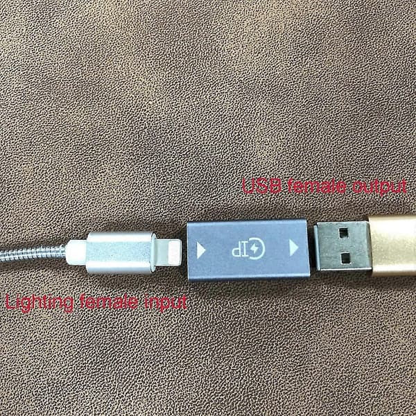 Lataussovitin Datakaapeli 8-nastainen Lightning Naaras USB 3.0 Naaras USB-lataus