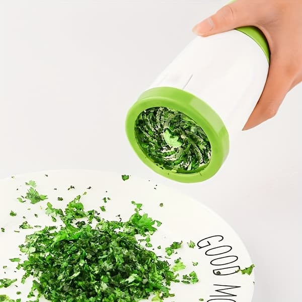 Manuell örtkryddkvarn för hackning av persilja, koriander och grönsaker för matlagning hemma Spice Grinder