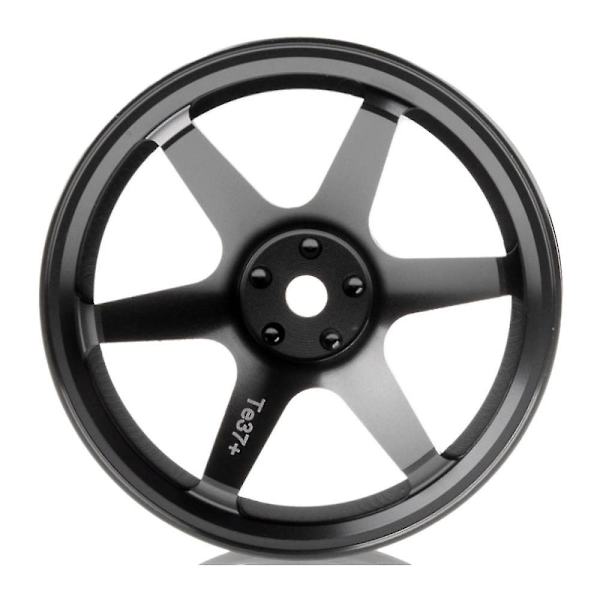 4 stk. Aluminium Alloy6 Eget Fælgefælg, sort