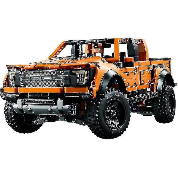 Svår utmaning 1379st Ford Raptors F-150 Pickup Racing Car Moc 42126 Byggklossmodell Leksaker Tegelstenar för barn Presenter