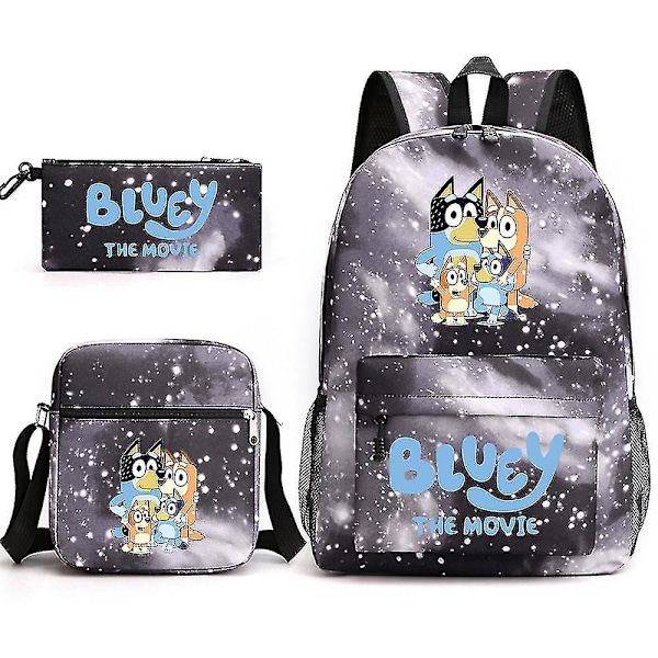 Bluey Kolmen osan koululaukku