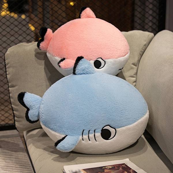Kawaii Hai Pehmolelut Luova Söpö Simulaatio Täytetty Lelu Vauvan Halaus Pehmolelu Blue 25cm