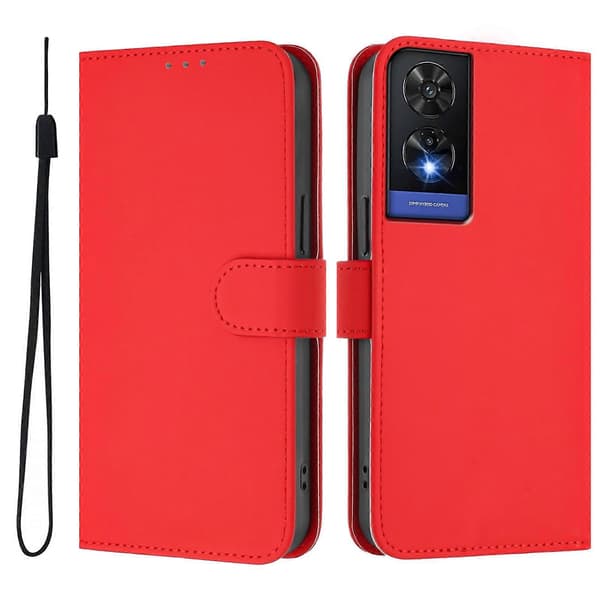 PU-deksel i solid farge for TCL 505 Red
